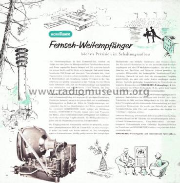 Hifi-Empfänger - Programm 1957/58 ; Nordmende, (ID = 2668153) Paper
