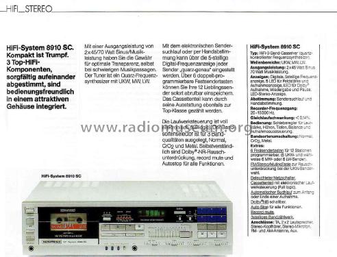 HiFi-System 8910-SC; Nordmende, (ID = 2810051) Radio