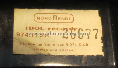 IDOL + recorder 115A ; Nordmende, (ID = 2012474) Radio