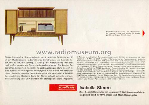 Isabella-Stereo Ch= 5/683; Nordmende, (ID = 677119) Radio
