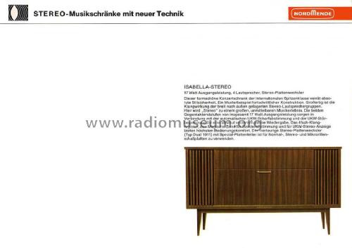 Isabella-Stereo Ch= 6/683; Nordmende, (ID = 677950) Radio