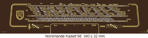 Kadett 58 Ch= 5701x; Nordmende, (ID = 1402763) Radio