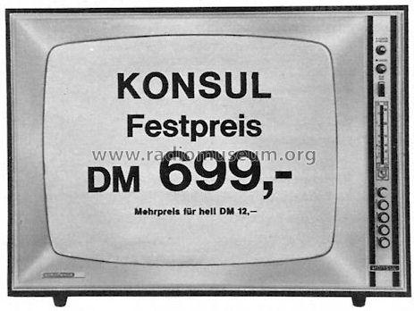 Konsul Ch= Uni 17 867.710.00; Nordmende, (ID = 813089) Television