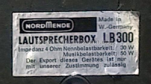 Lautsprecherbox LB300; Nordmende, (ID = 1911517) Speaker-P