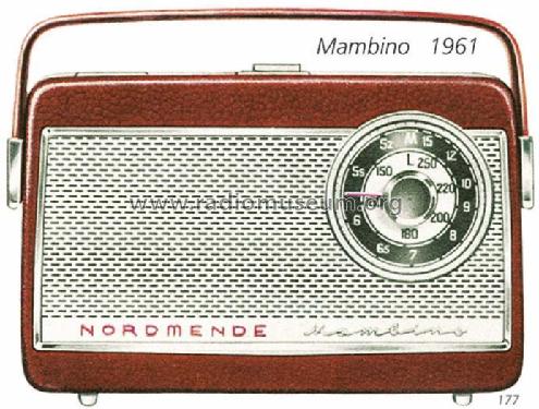 Mambino F06 Ch= 5/606; Nordmende, (ID = 599) Radio