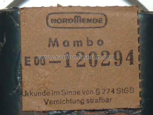 Mambo E00 CH= 1/600-1 861.600.01; Nordmende, (ID = 2675562) Radio