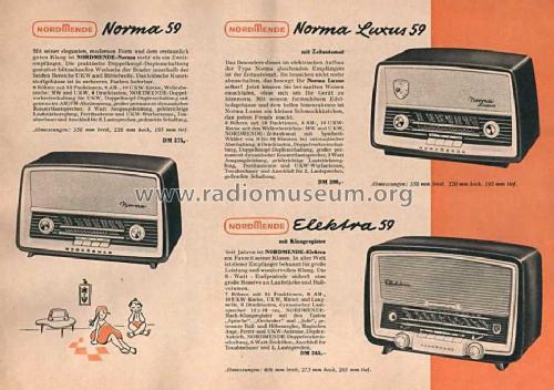 Norma 59 Ch= 59/610; Nordmende, (ID = 1088113) Radio