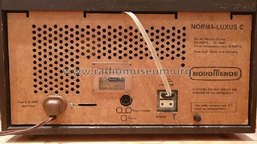 Norma-Luxus C A20E Ch= 768.120E; Nordmende, (ID = 2907815) Radio