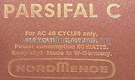 Parsifal C 3/616 C; Nordmende, (ID = 637165) Radio