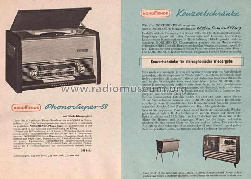 Phono-Super 59 Ch= 59/615; Nordmende, (ID = 1088156) Radio
