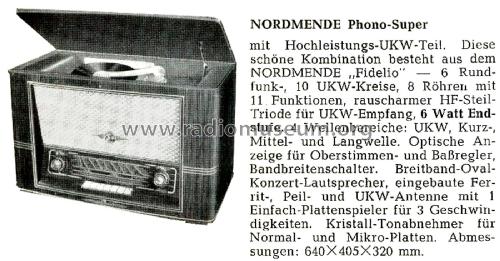 Phono-Super Ch= 308/8; Nordmende, (ID = 2800657) Radio