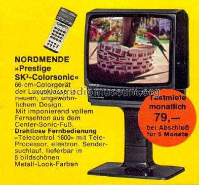 Prestige SK2 Color DeLuxe Colorsonic 9.572.D; Nordmende, (ID = 1763295) Television