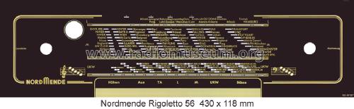 Rigoletto 56/3D Ch= 502; Nordmende, (ID = 1402903) Radio