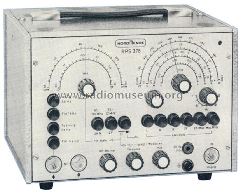 Rundfunk-Prüfsender RPS 378; Nordmende, (ID = 1451844) Equipment