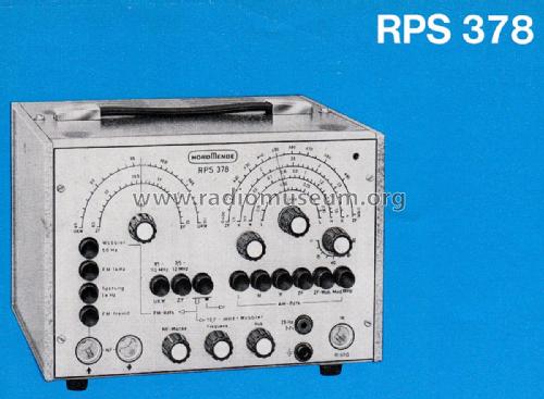 Rundfunk-Prüfsender RPS 378; Nordmende, (ID = 2519201) Equipment