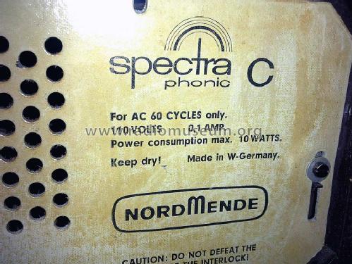 Spectra Phonic C Ch= A121F; Nordmende, (ID = 1002100) Radio