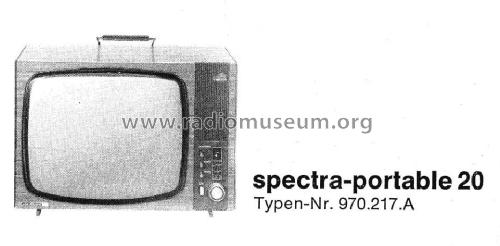 Spectra Portable 20 970.217.A Ch= Uni 17; Nordmende, (ID = 947807) Fernseh-E