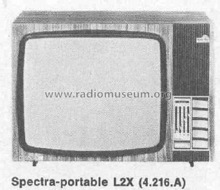 Spectra-Portable L2X 4.216.A; Nordmende, (ID = 445099) Televisore