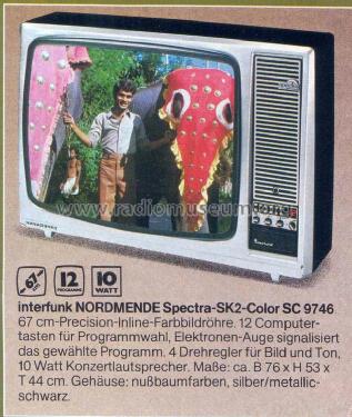 Interfunk Spectra-SK2-Color SC9746; Nordmende, (ID = 1763756) Televisión