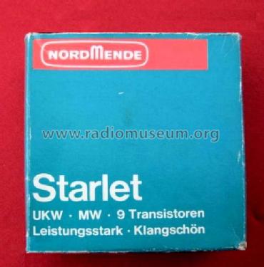 Starlet 18 A18 Ch= 8/118B; Nordmende, (ID = 1083529) Radio