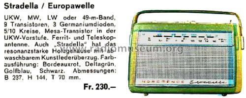 Stradella V09 Ch= 4/609; Nordmende, (ID = 2613372) Radio