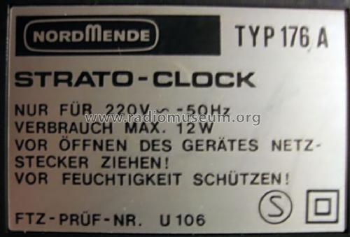 Strato-Clock 176A; Nordmende, (ID = 846516) Radio