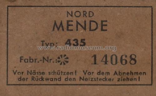 Super 435GW; Nordmende, (ID = 478478) Radio