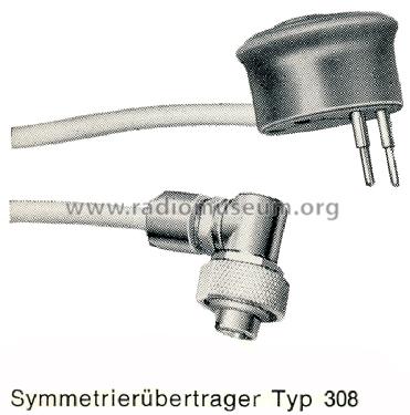 Symmetrierübertrager Typ 308 ; Nordmende, (ID = 1452972) Ausrüstung