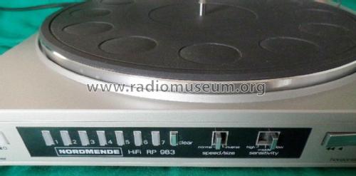 Tangential Plattenspieler RP983 983.183H; Nordmende, (ID = 2712980) Ton-Bild