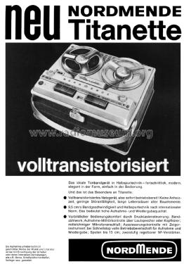 Titanette 5/904; Nordmende, (ID = 2036694) Sonido-V