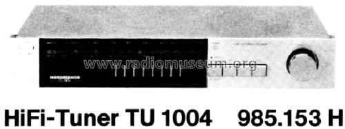 TU 1004 985.153H; Nordmende, (ID = 1120139) Radio
