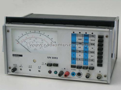 Universalvoltmeter UV-3353; Nordmende, (ID = 1049457) Ausrüstung