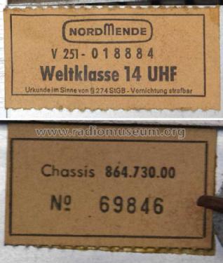 Weltklasse Ch= StL14; Nordmende, (ID = 1854632) Television