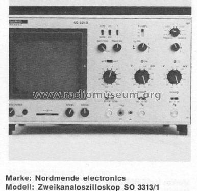Service-Oszilloskop SO-3313/1; Nordmende, (ID = 876838) Equipment