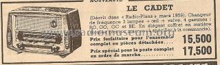Le cadet ; Nord-Radio; Paris (ID = 506040) Radio