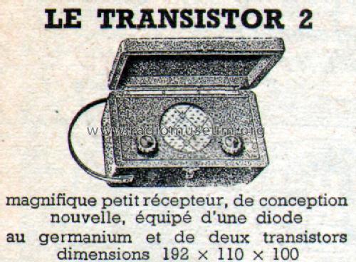 Transistor 2; Nord-Radio; Paris (ID = 595475) Radio