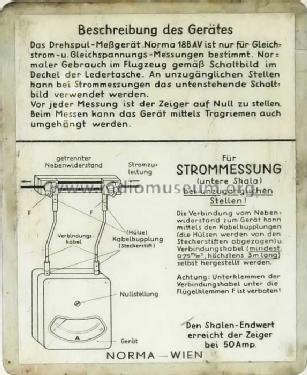 Strommesser 188AV; NORMA Messtechnik (ID = 405260) Equipment