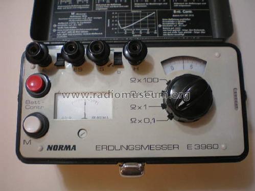 Erdungsmesser E3960; NORMA Messtechnik (ID = 1162921) Equipment