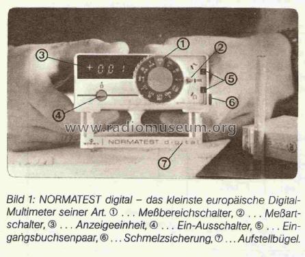 Normatest Digital 1826-01; NORMA Messtechnik (ID = 780833) Ausrüstung