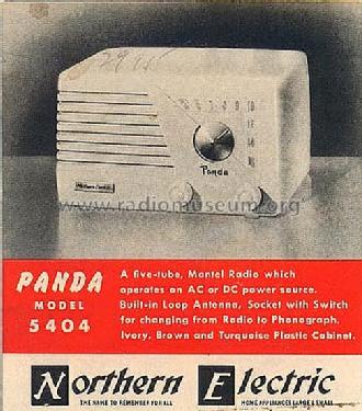 Panda 5404; Northern Electric Co (ID = 575713) Radio