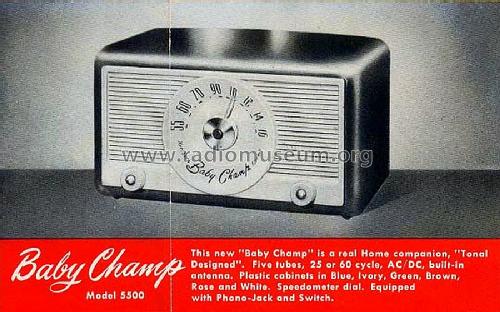 Baby Champ 5500; Northern Electric Co (ID = 575714) Radio