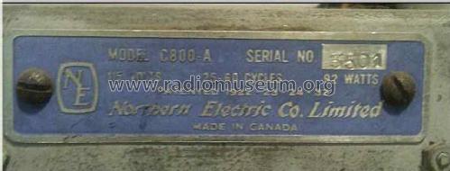 C-800 ; Northern Electric Co (ID = 1303121) Radio