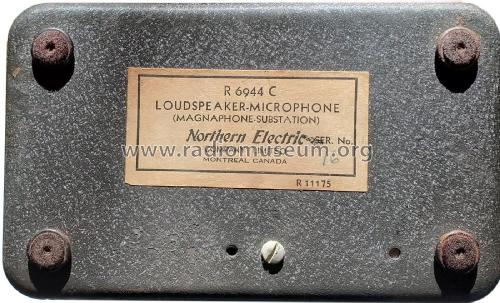 Loudspeaker-Microphone R6944C; Northern Electric Co (ID = 2737069) Misc