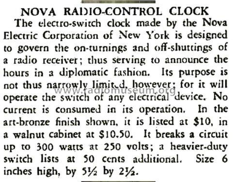 Electro-Switch Clock 100; Nova Electric (ID = 2378796) Misc