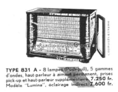 Lumina 831A; Novak also Pontiac; (ID = 1471577) Radio