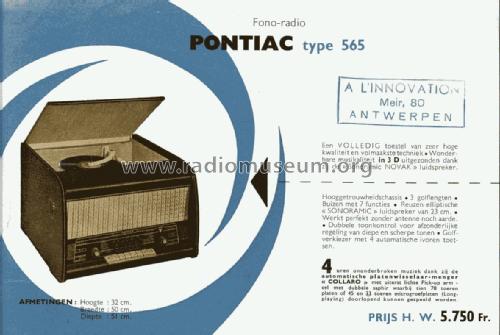 Phono-Radio Pontiac 565; Novak also Pontiac; (ID = 1902453) Radio