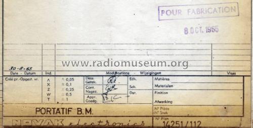 Portatif B.M. 14251/112; Novak also Pontiac; (ID = 1908223) Radio