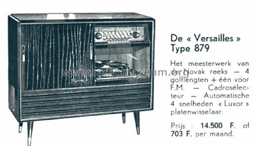 Radio-Phono Versailles 879; Novak also Pontiac; (ID = 1903197) Radio