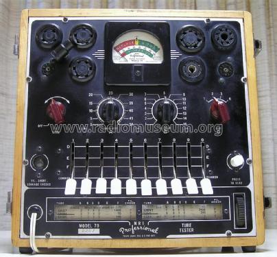 Professional Tube Tester 70; National Radio (ID = 1483654) Equipment