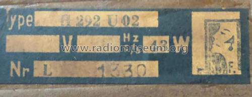 H292U /02; NSF Nederlandsche (ID = 2792151) Radio